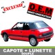 Capote noire O.E.M Peugeot 205 en Vinyle Monte Constructeur