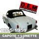 Capote Alfa Romeo Giulietta Spider en coton double face Pininfarina
