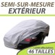 Housse extérieure semi-sur-mesure en PVC ExternResist - Housse auto : Bache protection voiture 