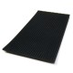 Tapis de sol en caoutchouc noir stries fines