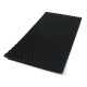 Tapis de sol en caoutchouc noir pointes diamant