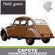 Capote 2CV Citroen en vinyle origine avec fermeture intérieure