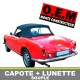 Capote Alfa Romeo Giulia Spider 1600 en coton double face Pininfarina