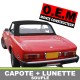 Capote Fiat 124 CS1 (1400-1600-1800) coton double face Pininfarina