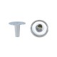 Rivet tubulaire Ø12.5mm en laiton nickelé - Lot de 10