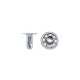 Rivet tubulaire Ø7mm en laiton nickelé - Lot de 10