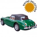Capote auto Austin Healey 3000 BJ8 cabriolet en Vinyle avec lunette arriere en PVC