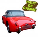 Capote auto Austin Healey Sprite MK1 Frog Eyes cabriolet en Alpaga avec lunette arriere en PVC