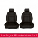 Garnitures de sièges avant pour Peugeot 504 cabriolet phase 2 et 3