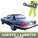 Capote auto Jaguar XJ-SC cabriolet en Alpaga Sonnenland avec lunette arri&egrave;re en pvc