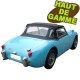 Capote auto Austin Healey Sprite MK2 cabriolet en Alpaga avec lunette arriere en PVC
