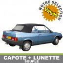 Capote auto Lada Samara Natacha cabriolet en Vinyle sur toile coton avec lunette arri&egrave;re en PVC