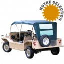 Capote auto Austin/Morris Mini Moke Anglaise BMC cabriolet en Vinyle Everflex avec lunettes arrieres en PVC
