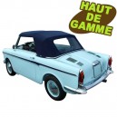 Capote auto Autobianchi Bianchina Eden Roc cabriolet en Alpaga Sonnenland avec lunette arriere en PVC