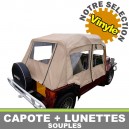 Capote auto Mini Moke Australienne cabriolet en Vinyle Everflex avec lunettes et portes PVC