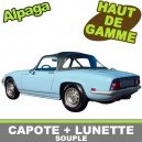 Capote auto Lotus Elan S3/S4 cabriolet en Alpaga SF avec lunette pvc