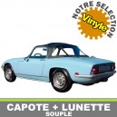 Capote auto Lotus Elan S3/S4 cabriolet en Vinyle avec lunette arri&egrave;re en PVC