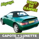 Capote auto Lotus Elan M100 cabriolet en Alpaga Stayfast avec lunette pvc