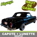 Capote auto Mercedes 220S/SE cabriolet type W128 en Alpaga Sonnenland, lunette PVC