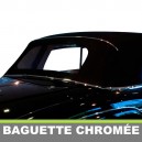 Baguette chrom&eacute;e pour capote de Mercedes 220S/SE cabriolet type W128