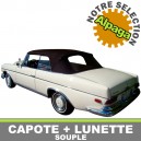 Capote auto Mercedes 300 SE cabriolet type W111 en Alpaga Sonnenland, lunette PVC