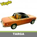 Recouvrement du Targa et du haut de pare brise BMW 1600/2002 cabriolet en vinyle sur toile coton