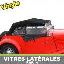 Vitres lat&eacute;rales pour MG TF cabriolet en Vinyle