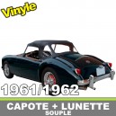 Capote auto MGA MK2 cabriolet en Vinyle avec lunette arriere en PVC