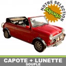 Capote auto Mini Leiningen Hammel cabriolet en Alpaga Sonnenland avec lunette arri&egrave;re en PVC