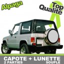 Capote 4x4 Mitsubishi Pajero L040 cabriolet en Alpaga Twillfast II - 2 parties
