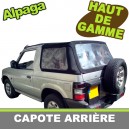 Capote 4x4 (partie arri&egrave;re) Mitsubishi Pajero V20 cabriolet en Alpaga Twillfast II