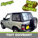 Capote 4x4 (partie avant) Mitsubishi Pajero V24 cabriolet en Alpaga Twillfast II