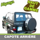 Capote 4x4 (partie arri&egrave;re) Mitsubishi Montero cabriolet en Alpaga Twillfast II