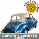 Capote auto Morris Minor cabriolet en Vinyle, lunette souple