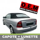 Capote auto OEM Opel Astra G cabriolet en Alpaga Twillfast, lunette verre d&eacute;givrage