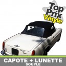 Capote auto Osca 1600S cabriolet en vinyle avec lunette arri&egrave;re en PVC