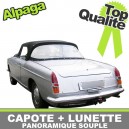 Capote auto Peugeot 404 cabriolet en Alpaga Sonnenland avec lunette arri&egrave;re panoramique