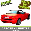 Capotes auto BMW Z1 cabriolet en Alpaga Sonnenland avec lunette arriere en PVC