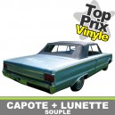 Capote auto Plymouth Belvedere cabriolet en vinyle avec lunette arriere en PVC