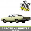 Capote auto Plymouth RoadRunner cabriolet en vinyle avec lunette arriere en PVC