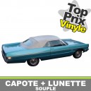 Capote auto Plymouth Fury cabriolet en vinyle avec lunette arriere en PVC