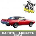 Capote auto Pontiac LeMans cabriolet en vinyle avec lunette arriere en PVC