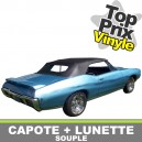 Capote auto Pontiac Tempest cabriolet en vinyle avec lunette arriere en PVC