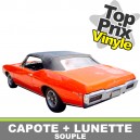 Capote auto Pontiac GTO cabriolet en vinyle avec lunette arriere en PVC