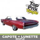 Capote auto Pontiac Parisienne cabriolet en vinyle avec lunette arriere en PVC