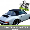 Capote auto Porsche 911 SC/Carrera cabriolet en Alpaga Twillfast avec lunette arri&egrave;re en PVC