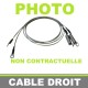 C&acirc;ble lat&eacute;ral droit pour capote Porsche 911 SC, Carrera cabriolet