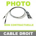 C&acirc;ble lat&eacute;ral droit pour capote Porsche 964 cabriolet