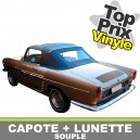 Capote auto Renault Floride cabriolet en Vinyle avec lunette arri&egrave;re en PVC