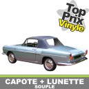 Capote auto Renault Caravelle cabriolet en Vinyle avec lunette arri&egrave;re en PVC